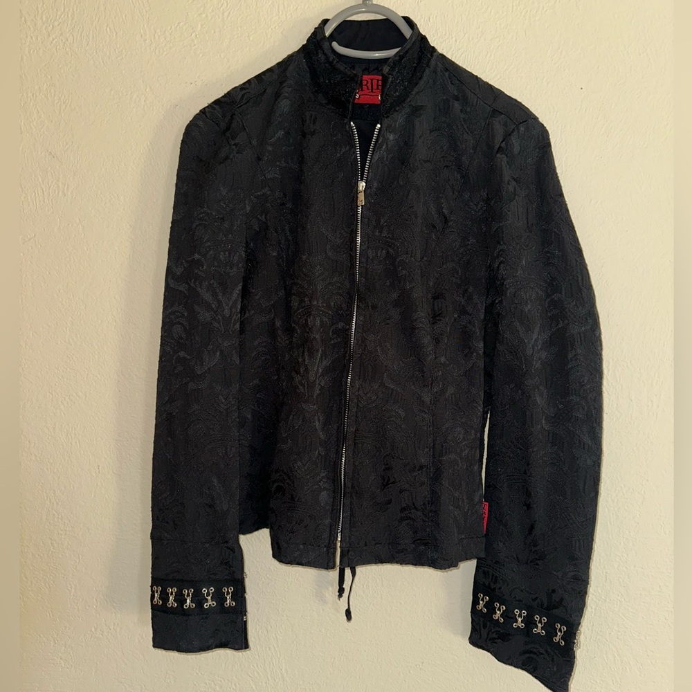 Tripp NYC Black Lace Corset Style Jacket